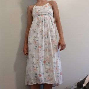 Children's floral print midi dress